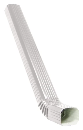 Труба прямоугольная с коленом 1 м Grand Line Vortex Полиэстер 0,45 RAL 9003