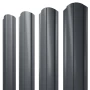 Штакетник Grand Line Полукруглый Slim Rooftop Matte (Стальной бархат) 0,5 фигурный в Санкт-Петербурге фото