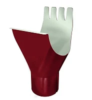 Воронка желоба d-125x90 мм Grand Line PE Полиэстер двухсторонний 0,6 RAL 3005