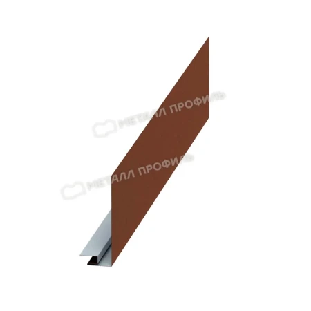Планка карнизного свеса сложная Металл Профиль 185x50x2000 0,5 Norman цвет RAL 8004