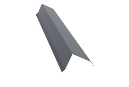 Планка торцевая Grand Line 142x100 0,45 Полиэстер с пленкой цвет RAL 9006