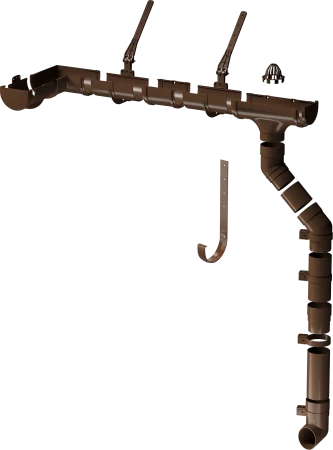 Кронштейн желоба ПВХ d-120 мм Döcke Premium каштан RAL 8017