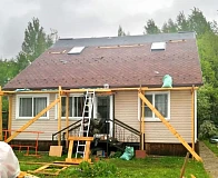 Укладка Tegola Nordland Лемех и установка мансардных окон Fakro FTS-V