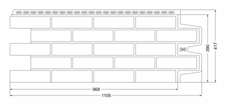 Пластиковая фасадная панель Grand Line Клинкерный кирпич Classic в Санкт-Петербурге фото
