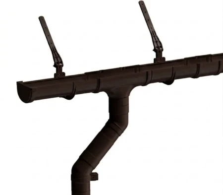 Комплект пластикового водостока d-120x85 мм Döcke Premium шоколад RAL 8019 в Санкт-Петербурге фото