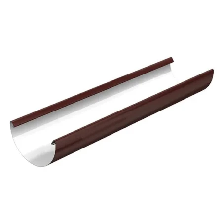 Желоб водосточный d-185 мм 3 м Металл Профиль Проект Полиэстер 0,5 RAL 8017