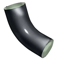 Колено трубы d-100 мм 60 гр. Grand Line PE Полиэстер двухсторонний 0,6 RAL 7024