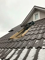 Монтаж мансардного окна Fakro FTP-V U4 Profi 78x140, установка рамы