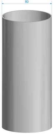 Труба водосточная ПВХ d-80 мм 1 м Döcke Standard в Санкт-Петербурге фото