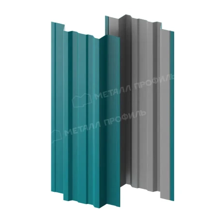 Прямоугольный Trapeze Полиэстер 0,45 RAL 5021 прямой