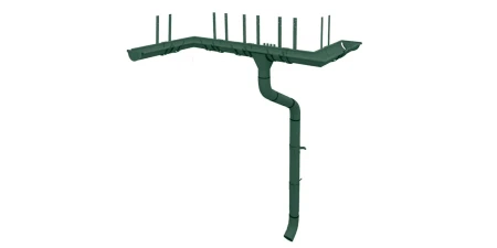 Крюк желоба длинный d-125 мм Grand Line Полиуретан 1,0 RAL 6005