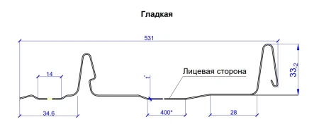 Кликфальц Металл Профиль Fastclick Matt MP 0,5 в Санкт-Петербурге фото