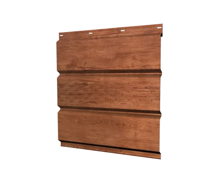 Металлический софит Grand Line Print Elite 0,45 с частичной перфорацией Rowan