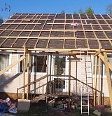 Монтаж обрешётки и подкладочного ковра под мягкую черепицу Tegola