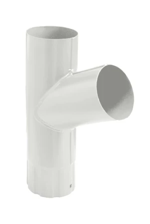 Тройник трубы d-90 мм Grand Line Полиуретан 0,5 RAL 9003