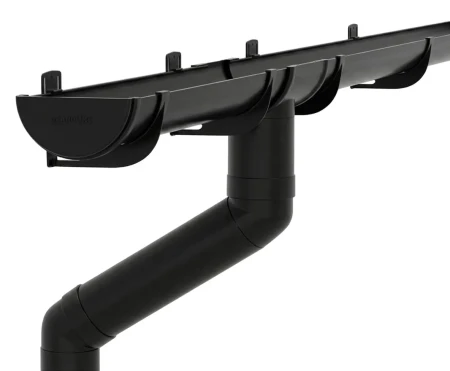 Комплект пластикового водостока d-120/90 мм ГрандЛайн Классика черный RAL 9005 в Санкт-Петербурге фото