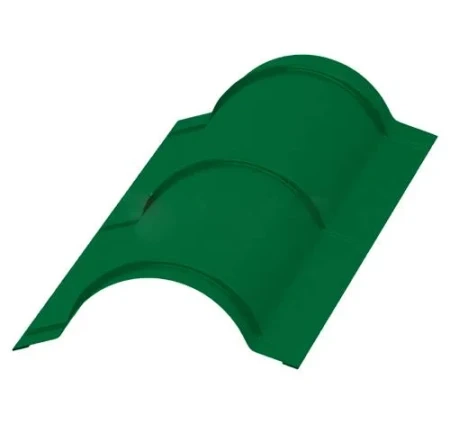 Планка конька круглого Металл Профиль R110x2000 0,45 Полиэстер цвет RAL 6002