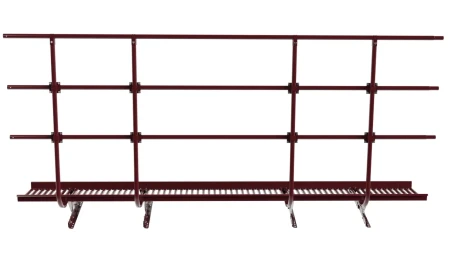 С ограждением для фальцевой кровли 3 м, Ral 3005