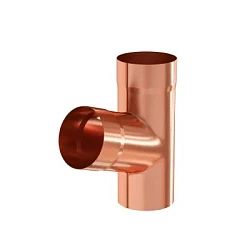 Тройник трубы d-90 мм Aquasystem Элит 0,6