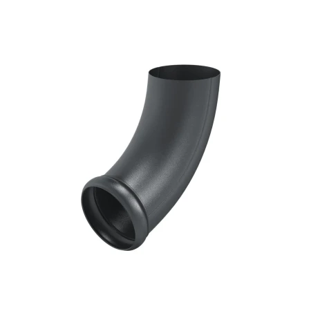 Колено стока (отвод трубы) декорированный d-100 мм Aquasystem Premium Pural Matt 0,6 RAL 7024