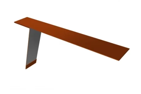 Планка карнизная фальц Grand Line 130x80 0,45 Полиэстер цвет RAL 2004