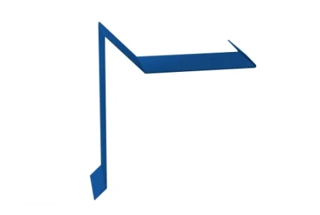 Планка ветровая для мягкой кровли двойная завальцовка Grand Line 60x30x90 0,45 Полиэстер цвет RAL 5005