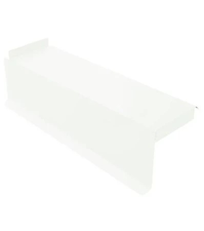 Планка сегментная торцевая левая Металл Профиль 400 мм 0,5 Norman цвет RAL 9003