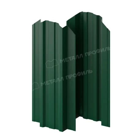 Прямоугольный Trapeze Полиэстер двухсторонний 0,45 RAL 6005 фигурный