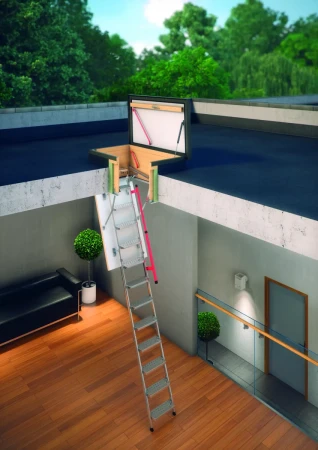 Чердачная люк-лестница Fakro LMP термоизоляционная в Санкт-Петербурге фото