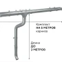 Комплект металлического водостока ГрандЛайн GL ZN d-150x100 мм 6 м/3 м Оцинкованный в Санкт-Петербурге фото