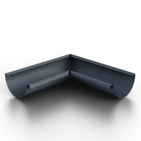 Угол желоба внутренний d-125 мм 90 гр. Металл Профиль FORAMINA FREEZE Valori двухсторонний 0,6 Grey