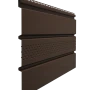 Виниловый софит Döcke T4 Standard с частичной перфорацией каштан