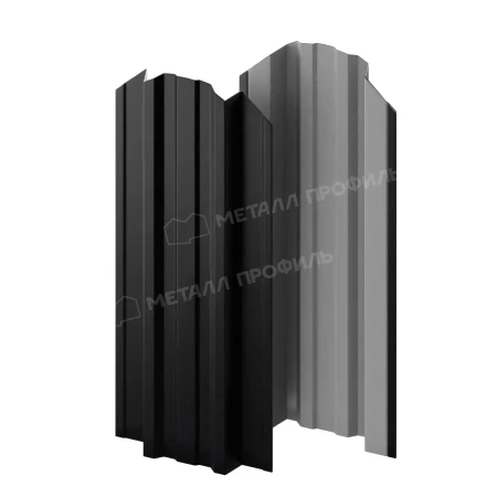 Прямоугольный Trapeze Purman 0,5 RAL 9005 фигурный