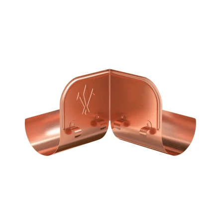 Ограничитель перелива желоба d-150 мм угловой Aquasystem Элит 0,6 медный