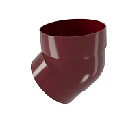 Колено трубы d-90 мм 45 гр ПВХ ГрандЛайн бордо RAL 3005