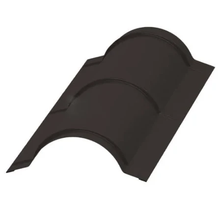 Планка конька круглого Металл Профиль R110x2000 Viking E 0,5 цвет RR 32