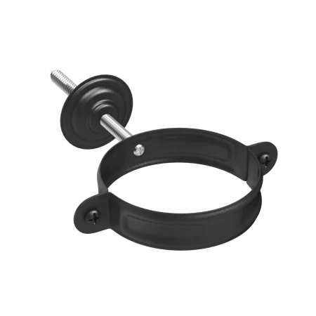 Хомут трубы d-90 мм с комплектом Aquasystem Premium PU Matt 0,6 RAL 9005