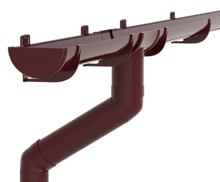 Комплект пластикового водостока d-120/90 мм ГрандЛайн Классика бордо RAL 3005 в Санкт-Петербурге фото