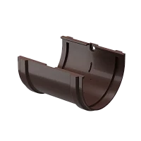 Соединитель желоба d-120 мм ПВХ Döcke Premium шоколад RAL 8019