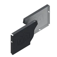 Заглушка желоба левая 120x86 мм Металл Профиль FORAMINA FREEZE QUADRO Valori двухстороннее 0,6 DarkGrey