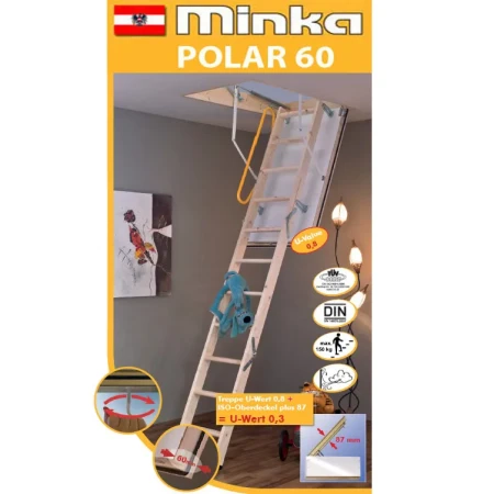 Чердачная люк-лестница Minka Polar 60 в Санкт-Петербурге фото