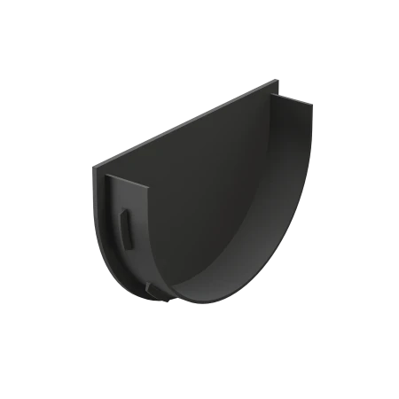 Заглушка воронки d-120 мм ПВХ Döcke Premium графит RAL 7024