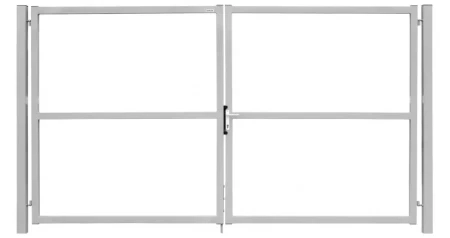 Ворота Grand Line Colority Zinc Lock 2,0х3,5 м RAL 7040