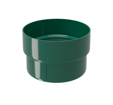 Соединитель трубы (муфта) d-90 мм ПВХ Grand Line зеленый RAL 6005