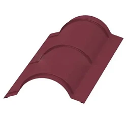 Планка конька круглого Металл Профиль R110x2000 Полиэстер 0,45