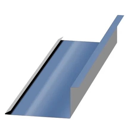 Планка примыкания нижняя Металл Профиль 250x122x2000 0,50 PURMAN цвет Galmei Сиреневый металлик