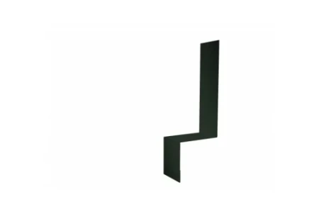 Планка примыкание боковое фальц Grand Line 0,5 Pural цвет RR 11