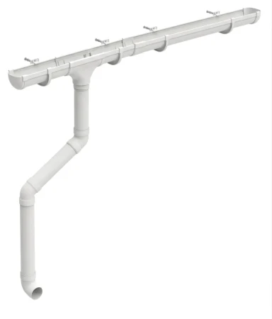 Комплект пластикового водостока d-135/90 мм ГрандЛайн Дизайн белый RAL 9003 в Санкт-Петербурге фото