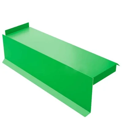 Планка сегментная торцевая левая Металл Профиль 350 мм 0,5 Norman цвет RAL 6018