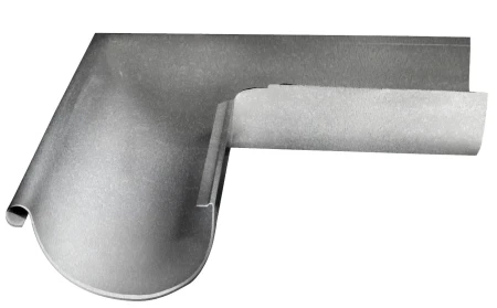 Угол желоба наружный d-125 мм 90 гр Grand Line Optima 0,55 Оцинкованный